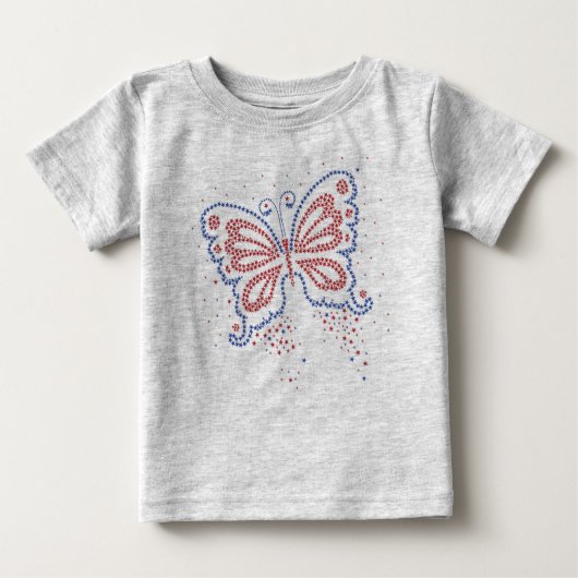 T-shirts USA Butterfly Infants & Toddler (Devant)