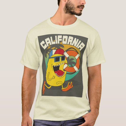 t-shirts usa californie (Devant)
