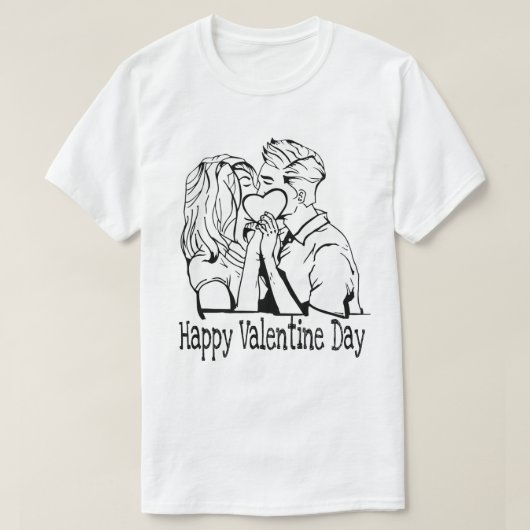 T-shirts Valentijnsdag (Design voorkant)
