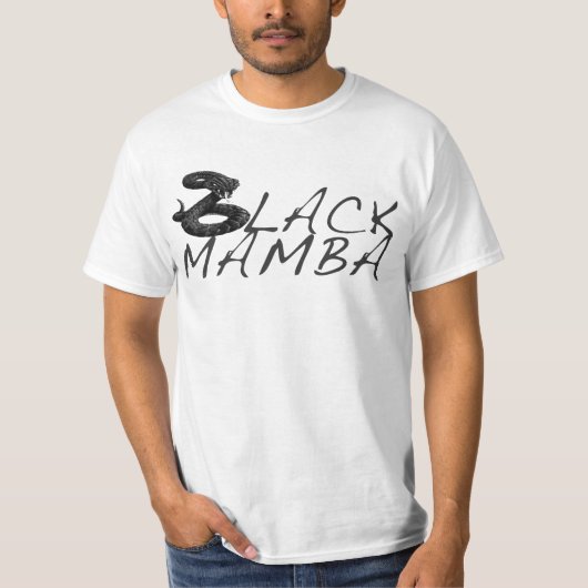 t - shirts van de "BLACK MAMBA" MC's van digitale (Voorkant)