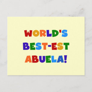 T-shirts van de Kleuren van Abuela van het Briefkaart