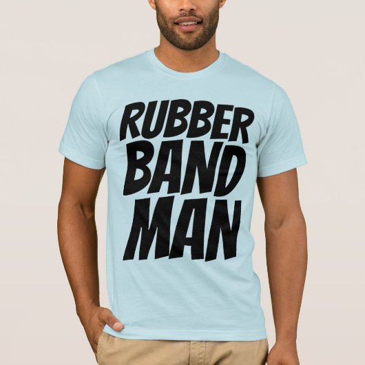 T - SHIRTS van het MAN RUBBERBAND  T-Shirts (Voorkant)