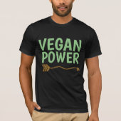 T-shirts VEGAN POWER (Devant)