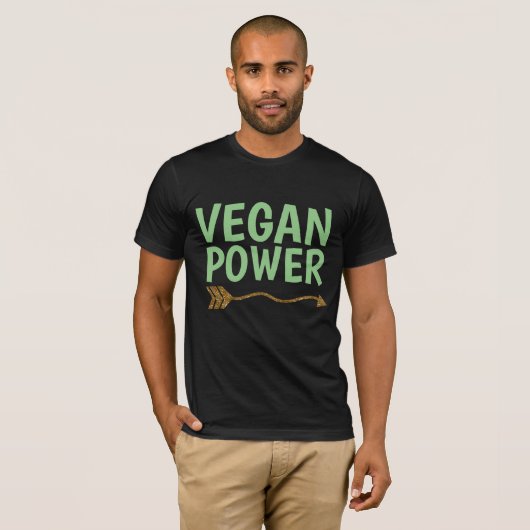 T-shirts VEGAN POWER (Devant entier)