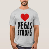 T-shirts VEGAS STRONG, COEUR (Devant)