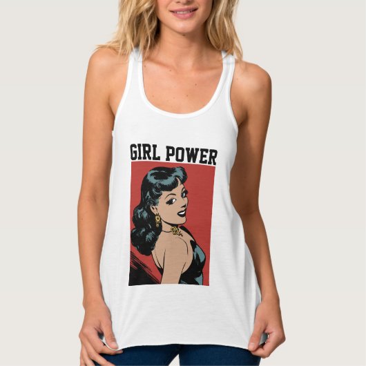 T-shirts Vintages Dames POWER FILLE (Devant)