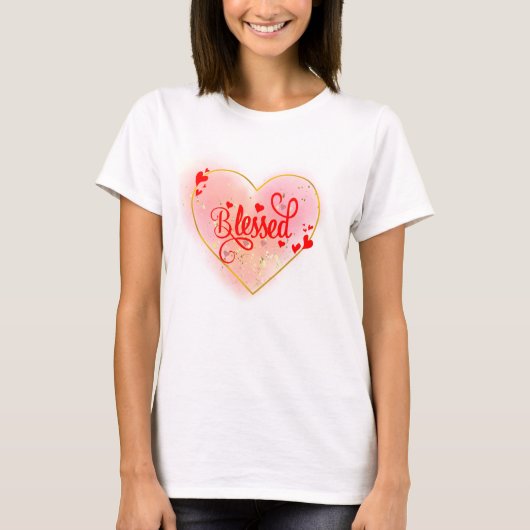 T-shirts vol liefde Heart Design (Voorkant)