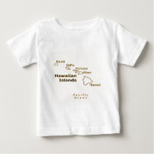 T - shirts voor Hawaiian Map