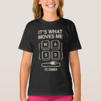 T-shirts WASD pour joueurs PC et streamers