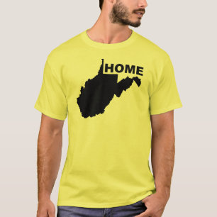 T-shirts West Virginia Maison Loin de l'État