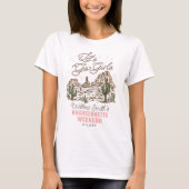 T-shirts Wild West Bachelorette Allons-y les fille (Devant)