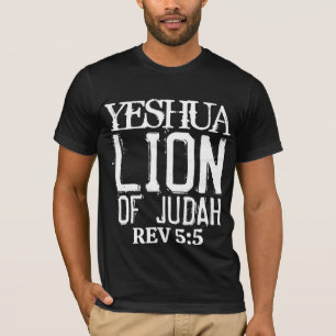 T-shirts YESHUA LION DE JUDA CHRÉTIEN JUIF