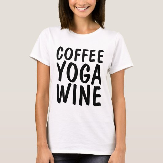 T-shirts YOGA WINE CAFÉ (Devant)