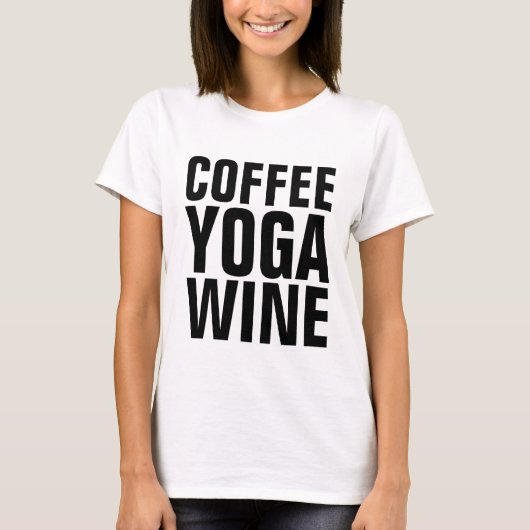 T-shirts YOGA WINE CAFÉ (Devant)