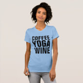T-shirts YOGA WINE CAFÉ (Devant entier)