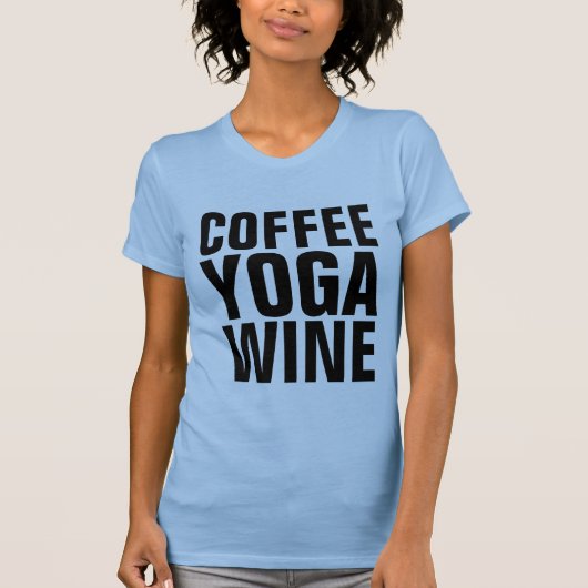 T-shirts YOGA WINE CAFÉ (Devant)