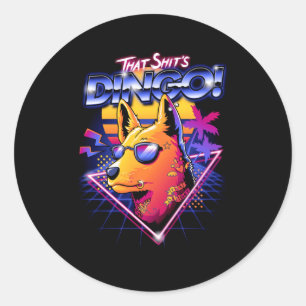 T-shit is Dingo Ronde Sticker