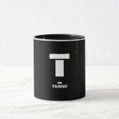 T(tango) NAVO fonetisch alfabet & morse code Mok (Midden)
