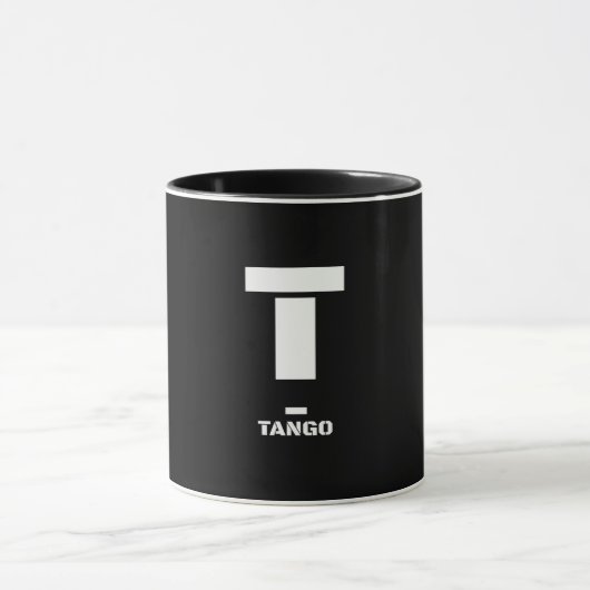 T(tango) NAVO fonetisch alfabet & morse code Mok (Midden)