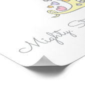 T voor Tilly monogram letter art name betekenend Poster (Hoek)