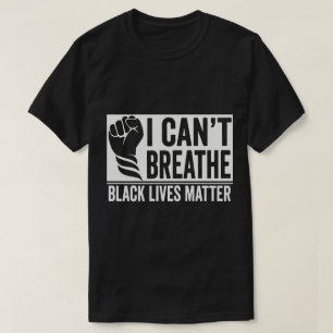 TA55-Ik kan niet ademen Zwarte Levens Tellen Recht T-shirt