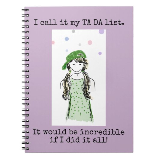 Ta Da List Funny Notebook Notitieboek (Voorkant)