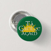 Ta Gaeilge Agam Ronde Button 3,2 Cm (Voorkant /achterkant)