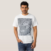 Ta Moko.maori face tattoo T-shirt (Voorkant volledig)