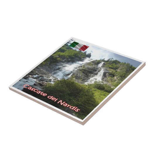 TAA055 NARDIS WATERVALLEN, Italië, Tegeltje (Zijkant)