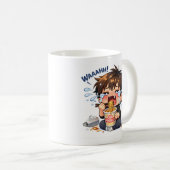 TAAAH! Tasse de cris en mangeant des nouilles (Devant droit)