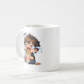 TAAAH! Tasse de cris en mangeant des nouilles (Devant gauche)