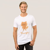 Taai kat Tri-Blend shirt (Voorkant volledig)
