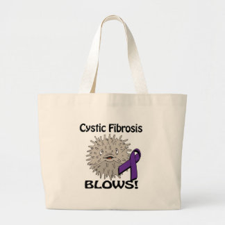 Taaislijmziekte blaast ontwerp voor bewustzijn grote tote bag
