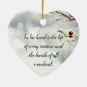 Taak 12:10 Gedateerde Bijbelscriptie Ons leven in  Keramisch Ornament (Achterkant)