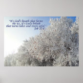 Taak 37:6 Inspirerend winterlandschap Poster (Voorkant)
