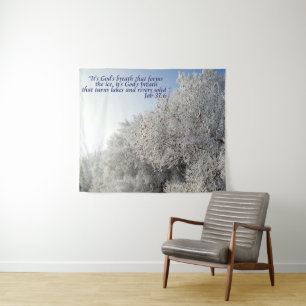 Taak 37:6 Inspirerend winterlandschap Wandkleed