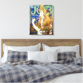 Taak van Alphonse Mucha Canvas Afdruk (Insitu (Slaapkamer))