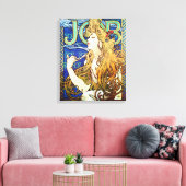 Taak van Alphonse Mucha Canvas Afdruk (Insitu (Woonkamer))