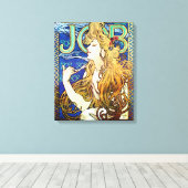 Taak van Alphonse Mucha Canvas Afdruk (Insitu (Houten vloer))