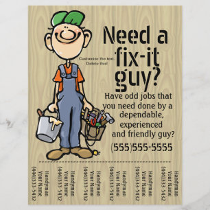 Taakjager Carpenter Plumber Painter Flyer