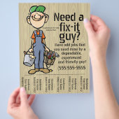 Taakjager Carpenter Plumber Painter Flyer (Hand)