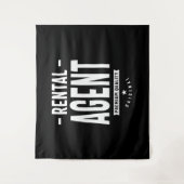 Taaktitel huuragent wandkleed (Voorkant)