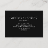 Taaktitel Stijlvol Schwarz Gradienten Visitekaartje (Achterkant)