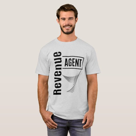 Taaktitel van agent van omzet t-shirt (Voorkant volledig)