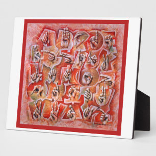 Taal alfabet 2 plaque fotoplaat