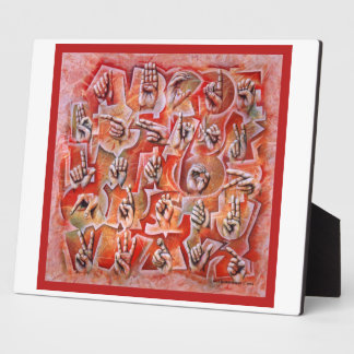 Taal alfabet 2 plaque fotoplaat