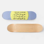 Taal alfabet skateboard (Horizontaal)