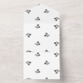 Taal, bergmist all in one uitnodiging (Binnen)