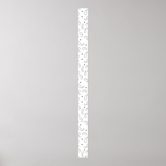 Taal, donkergrijs voetteken poster (Voorkant)