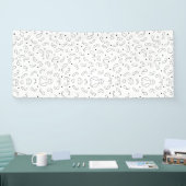 Taal, donkergrijze banner (Beurs)